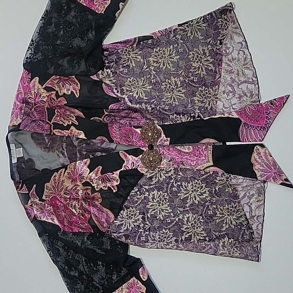 Ania A 100% Silk Kimono Jacket L
